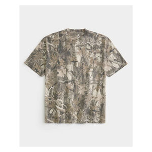 T-shirt oversize pour homme en coton épais, coupe décontractée, épaules tombantes, streetwear, confortable et respirant - Product Image 4