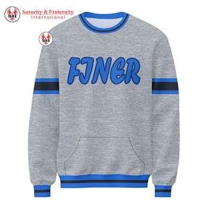 บริการ OEM เสื้อสเวตเตอร์ไหมพรมคอกลมสำหรับผู้หญิง หลากสี ฤดูใบไม้ร่วง/ฤดูหนาว แบรนด์ Alpha Lambda Mu พิมพ์ลายด้านหน้าตามสั่ง 100% - Product Image 4