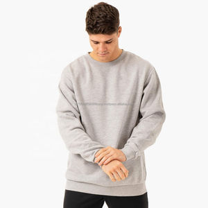 เสื้อสเวตเตอร์ปักลายสำหรับผู้ชายและผู้หญิงเสื้อคอกลมผ้าคอตตอนผสมโลโก้ตามสั่ง - Product Image 2