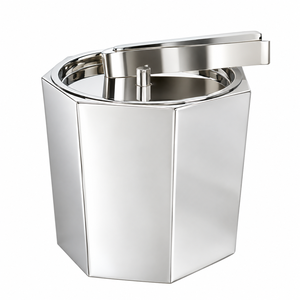 Seau à glace en acier inoxydable avec couvercle et pince, seaux à glace en métal à double paroi isolés pour le vin, le champagne, les fêtes et la maison - Product Image 2