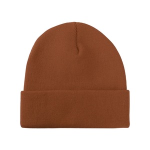 Gorro de Punto Marrón Unisex, Color Sólido, Estilo Casual de Invierno, Ajustado, para Adultos, 56-58 cm - Product Image 1