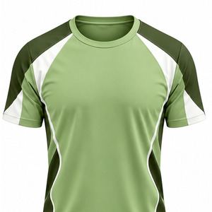 T-shirts de sport pour hommes OEM 100% coton tricoté, extensibles, confortables, pour l'entraînement physique, doux, légers, séchage rapide, écologiques - Product Image 3