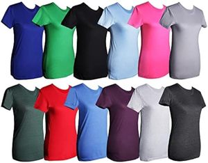 Camiseta Básica Versátil para Mujer, Venta al por Mayor de Fábrica, Opciones Multicolor, Preencogida, Antipilling, Silueta Larga - Product Image 1