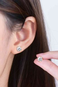 Lab Grown Diamond Stud <b>Earrings</b>, Round Solitaire Diamond <b>Earrings</b>, Screw <b>Back</b> Studs, Rose Gold Diamond <b>Earrings</b>, Gift for Her - Product Image 2