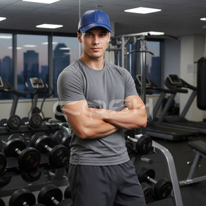 Gorra de Béisbol de Cuero Azul Marino - Product Image 3