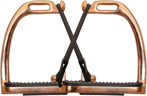 Estribos de Seguridad de Material Sólido para Montar a Caballo, Lenza Peacock Rose Gold, Equipo de Protección Antideslizante para Tobillos, Equipo Ecuestre - Product Image 6