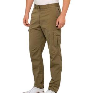 Pantalones Chinos Verde Oliva para Hombre, Corte Recto, Algodón Twill, Pantalones Casuales para Exteriores, Duraderos y de Calidad - Product Image 3