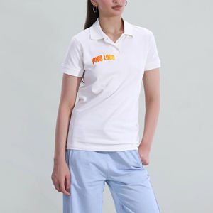 Camiseta Polo de Manga Corta para Mujer, Lisa, Transpirable, de Verano, de Secado Rápido, Corte Regular, de Alta Calidad - Product Image 1
