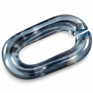 SOFIYA CRAFT Sculpture en résine faite à la main, écologique, personnalisée, en forme de chaîne, bleu transparent, décoration intérieure, cadeau, taille sur mesure - Product Image 1