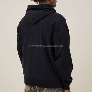 Sweat à capuche surdimensionné à épaules tombantes en coton 100% avec impression puff, sweat à capuche surdimensionné de haute qualité, fabricants de sweats à capuche personnalisés - Product Image 3