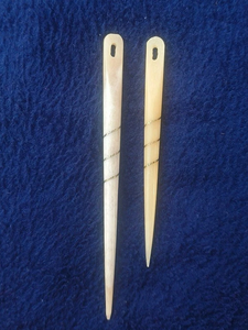 Juego de Agujas de Cuerno Naturales Hechas a Mano, Ecológicas, para Coser, Tejer, Punto de Cruz, Personalizables, Coleccionables, Artesanía Animal - Product Image 6