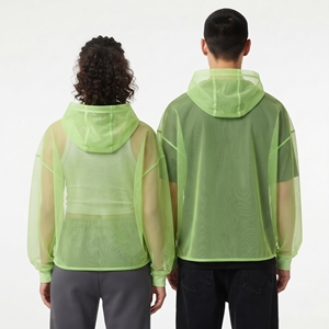Sudadera con Capucha de Malla Transparente, Sudaderas Ligeras Transparentes, Fabricación Personalizada de Sudaderas con Capucha de Malla Transparente, Unisex - Product Image 2