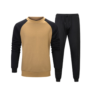 Winter Season Men's <b>Plus</b> <b>Size</b> Long Sleeve Customized Design Solid Color Sweatshirt Pants <b>Sets</b> Premium Sweatshirts <b>Set</b> For Men - Product Image 3