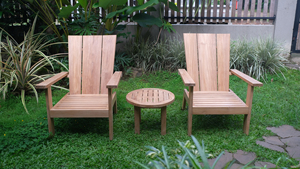 Teak Garden Adirondack Chair Outdoor Wooden Armchair Contemporary Design Durable Eco-Friendly Portable Park & Villa - Product Image 5