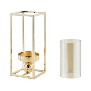 Portavelas de Cristal Hecho a Mano, Ecológico, con Base de Bola Cilíndrica, para Decoración del Hogar, Fiestas Navideñas, Zahid - Product Image 2