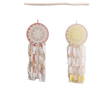 Atrapasueños pluma Luna y estrellas la cama atrapasueños personalizado para colgar en la pared decoración del hogar - Product Image 1