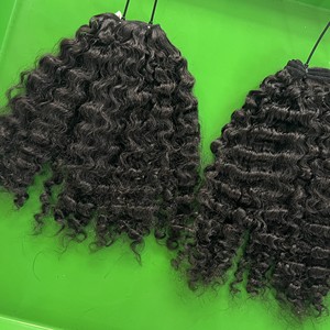 ไม่มีการพัน / ไม่มีการหลั่งต่อผมมนุษย์ดิบหยิกพม่า, มัดรวมผมมนุษย์หยิกพม่าแบบวาดคู่เวียดนาม - Product Image 3