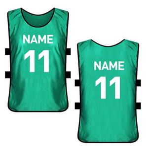 Men's Winter Adjustable Athletic Pinnies Reversible Front Printed Football & Soccer <b>Training</b> Vest Sports <b>Bib</b> Custom Team Name - Product Image 3