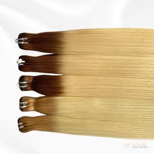 Trama de cabello sin enredos que se caen Envío a todo el mundo Precio al por mayor Color personalizable Extensiones de cabello Remy Crudo Sin procesar - Product Image 5