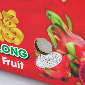 Caja de Cartón Corrugado Impresa Personalizada para Empaque de Pitahaya - Caja de Cartón Ventilada para Envío de Fruta Fresca - Product Image 3