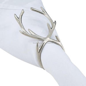 <b>Wedding</b> Decorative Napkin Ring Extra Premium Quality Customized Only Reindeer Head Solid Napkin Ring <b>Tissue</b> Holder for Dinner - Product Image 3