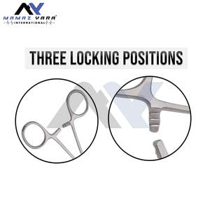 Juego de 6 Pinzas Hemostáticas Curvas y Rectas Premium 5 6 8, Instrumentos Médicos Quirúrgicos Dentales de Alta Calidad, Logotipo Personalizado, Confiable, Venta al por Mayor - Product Image 5