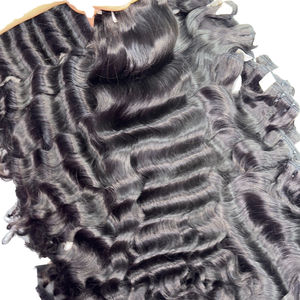 Extensiones de Cabello Humano Remy Indio Virgen Natural 100% Rizado, Ondulado Suelto, Fácil de Aplicar, Sin Gorro, de Fábrica Directa, 105G - Product Image 5