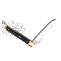 Couteau de poche pliant Laguiole, lame en acier inoxydable 440c, lame en damas, personnalisable, manche en micarta pour bricolage