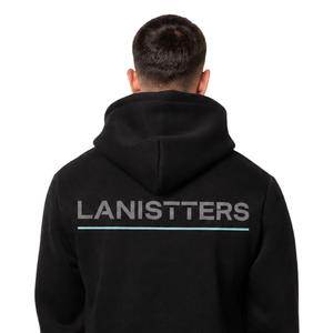 Sudadera con Capucha Personalizada para Hombre, sin Bolsillos, Estilo Relajado, con Estampado Tipográfico Delantero y Trasero, Hombros Caídos, Fabricación OEM, Ropa Urbana - Product Image 4