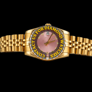 Reloj de Pulsera Único con Diamantes Moissanite, Diseño Personalizado con Bisel Redondo y Carátula Clásica, Precio al por Mayor para Joyería Masculina - Product Image 1