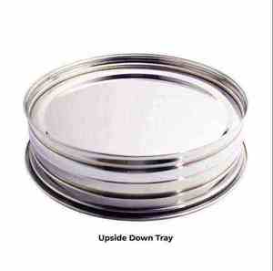 DURABLE STAINLESS STEEL HOLY COMMUNION <b>TRIPLE</b> TRAY SET 120 CUPS <b>MIRROR</b> FINISH STABLE BASE CHURCH USE - Product Image 4