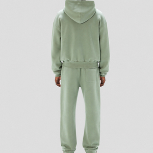 Survêtement zippé oversize en tissu premium pour homme, idéal pour le jogging, vente chaude, avec logo personnalisé, pour adultes - Product Image 2