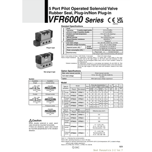 Vanne de commande VFR6310-1DZ d'électrovanne pneumatique SMC - Product Image 2