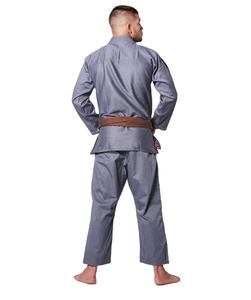 100% coton gris Jiu Jitsu Gi Logo personnalisé adulte Arts martiaux vêtements de sport dernière conception lutte karaté OEM Service disponible - Product Image 5