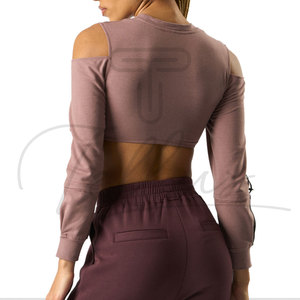 Top Corto para Mujer 2026 OEM de la Mejor Calidad, Tops Cortos Personalizados para Damas al por Mayor, Camisetas Cortas Holgadas y Modernas para Mujer - Product Image 3