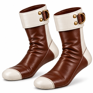 Chaussettes en cuir artisanal Khuff pour hommes, chaussures islamiques traditionnelles avec un ajustement confortable, des coutures durables et des couleurs personnalisées - Product Image 5