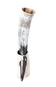 Chope à bière en corne, chope viking en corne, accessoires de boisson nordiques en corne - Product Image 2