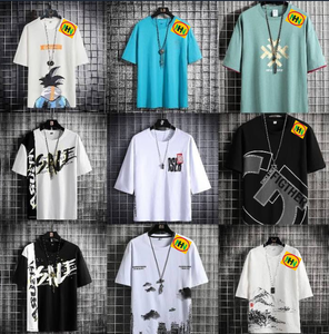 Lot de T-shirts en coton 100% colorés pour hommes, collection été 2026, prix super abordable, stock important - Product Image 2