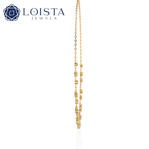 Collier Solitaire Délicat en Diamant, Or et Argent Sterling, Nouveau Bijou Élégant en Or 14K de Chine - Product Image 3
