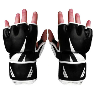 Gants de combat MMA de haute qualité, design haut de gamme, couleur noire, créez vos propres gants de MMA - Product Image 1