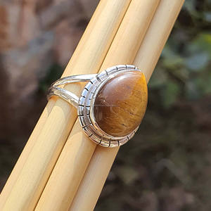 Bagues œil de tigre originales pour femmes Créateur en argent sterling 925 Bijoux populaires populaires en vogue Vente d'été Fournisseurs de gros vérifiés - Product Image 3