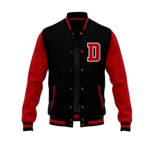 Veste universitaire personnalisée pour homme, qualité supérieure, style décontracté urbain avec col montant, service OEM - Product Image 1