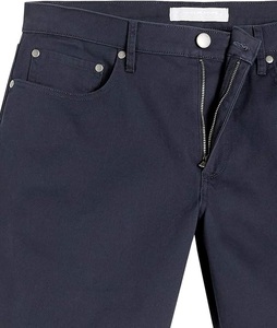 Pantalones Cortos de Mezclilla Elásticos de Color Azul Marino, Ajustados, Tipo Jogger, Hasta la Rodilla, de Secado Rápido - Product Image 3