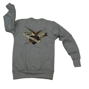 Haider เสื้อกันหนาวคอกลมผ้าฟลีซผ้าคอตตอน100% สีเทาสำหรับผู้ชายปรับแต่งโลโก้ได้เป็นมิตรต่อสิ่งแวดล้อม - Product Image 4