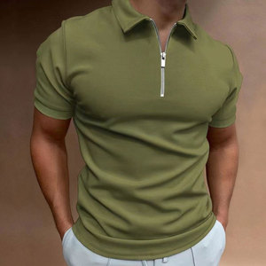 Wholesale Windproof Breathable Half <b>ZIP</b> Stand Collar Long Sleeve High Fitness T-shirts For Men Football Shirts Sporty - Product Image 1
