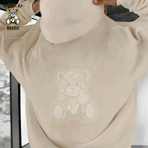 Sweat à capuche en coton mélangé épais OEM pour hommes, haute qualité, vente en gros, marque privée, pull à capuche uni, streetwear - Product Image 4