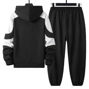 Conjunto Deportivo de Verano para Hombre con Sudadera con Capucha, Cintura Elástica, Bolsillos Laterales, Estilo Casual, 100% Algodón, Tejido Transpirable - Product Image 3