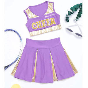 Tenues d'entraînement de cheerleading personnalisées pour femmes, vente en gros, ensembles d'uniformes de cheerleader 100% polyester - Product Image 1