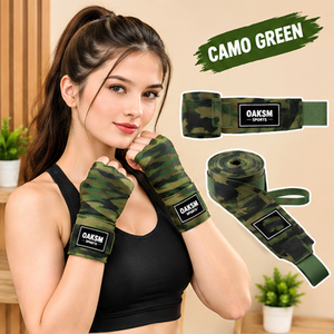 ผ้าพันมือสำหรับชกมวย OAKSM สีเขียวสะท้อนแสง ผลิตจากผ้าฝ้าย ป้องกันการแพ้ ยืดหยุ่นได้ดี ขนาด 5 เมตร ความกว้าง 2 นิ้ว สำหรับทุกเพศ ใช้ในยิม - Product Image 5