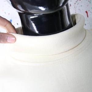 Custom made 100% cotton <b>Roll</b> <b>Neck</b> Mock <b>Neck</b> Applique Embroidery Cotton fleece French Terry Sweatshirts 2026 Finer Threads - Product Image 6
